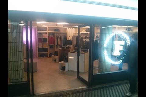 F by French Connection, Old Street station pop up shop
